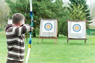 Archery on a summer holiday